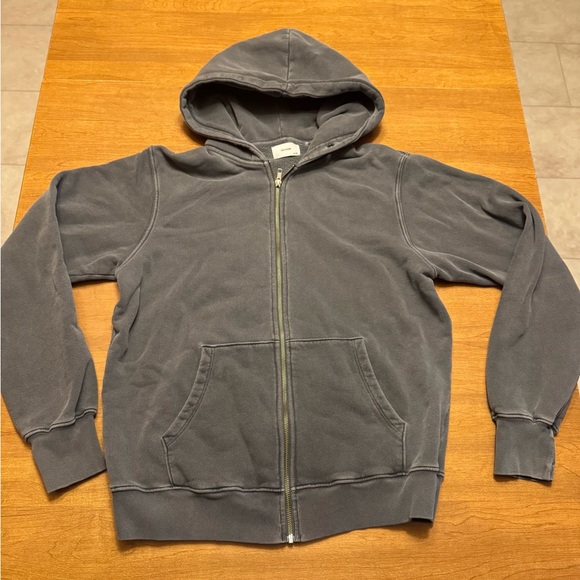 Joah Brown Empire Full Zip Hoodie Sweatshirt Jacket Cotton Grey One Size OS - Picture 3 of 16